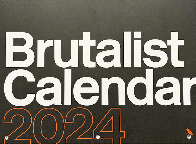 Brutalist Calendar 2024 by Uro