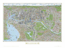 Load image into Gallery viewer, The Melbourne Map 1000 piece puzzle