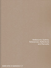Load image into Gallery viewer, Melbourne, Sydney: References, Reflections and Remarks
