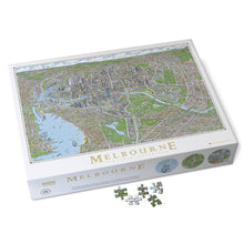 Load image into Gallery viewer, The Melbourne Map 1000 piece puzzle