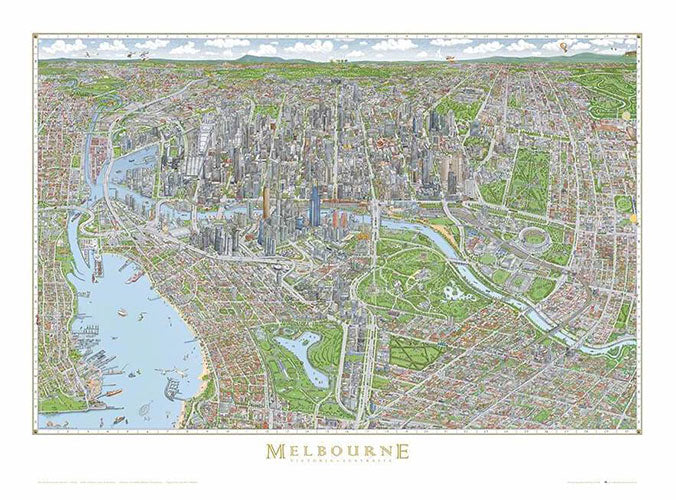 The Melbourne Map 1000 piece puzzle