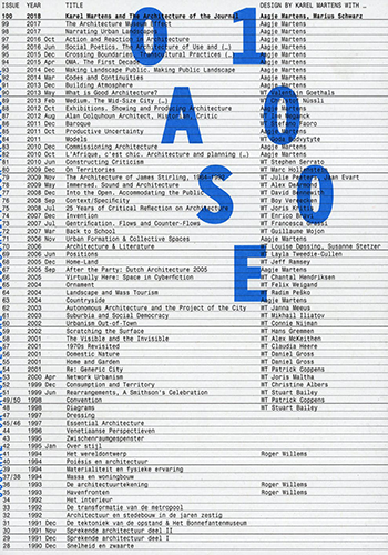 Oase 100: The Architecture Of The Journal